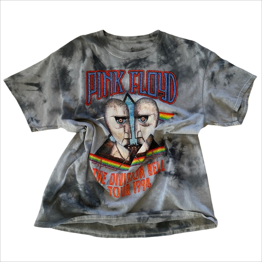 Tie Dye Pink Floyd Graphic Band Tee